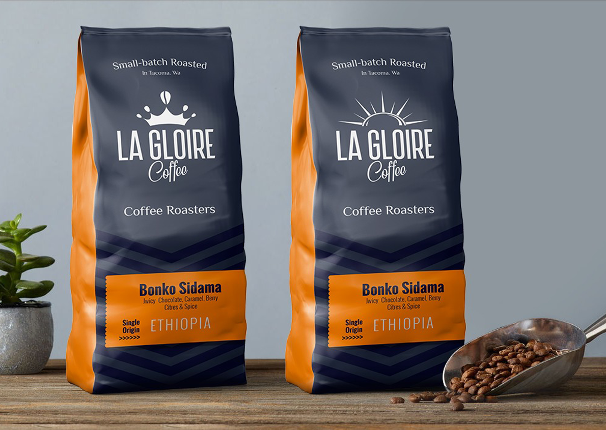New packaging for this international coffee brand