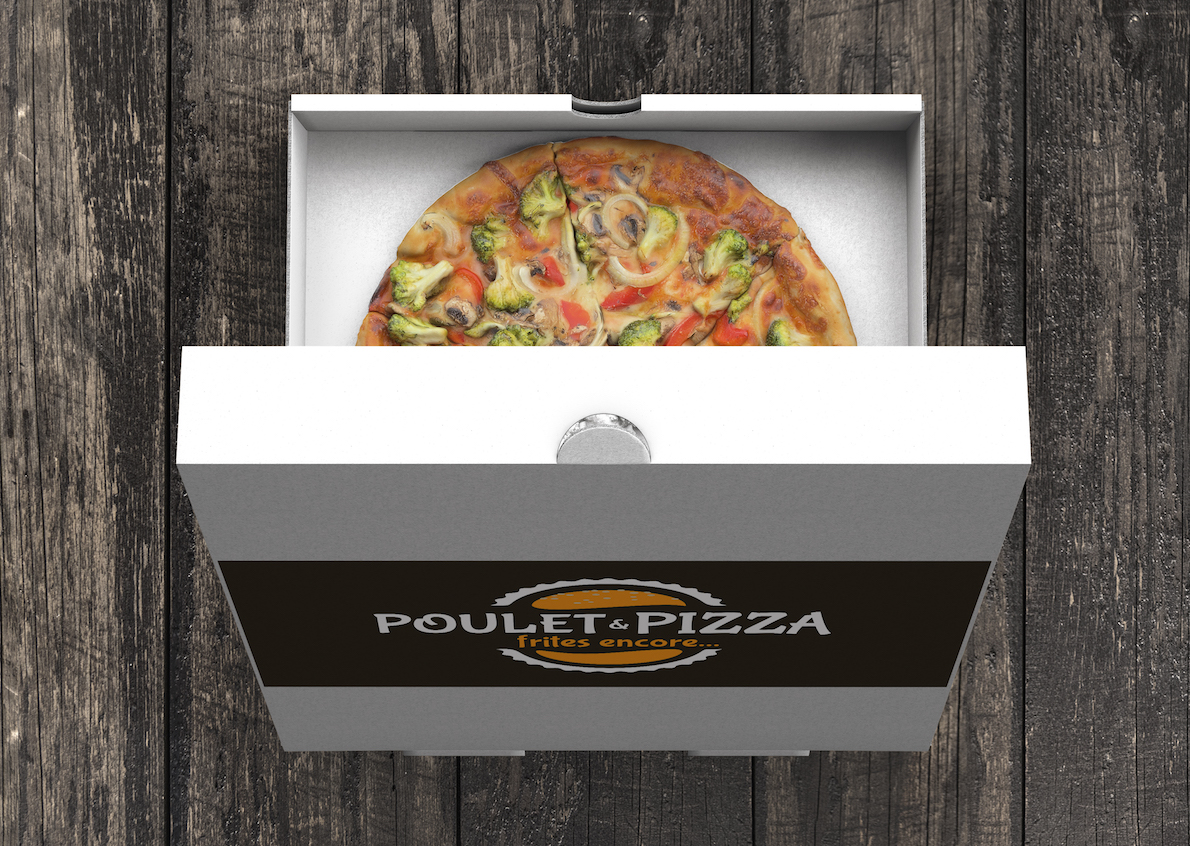 Poulet Pizza et Frites encore trusted us in developing their logo